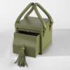 Mini Box Bag in Olive - Image 3